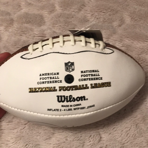 Jim mora signed NFL football - Picture 3 of 4